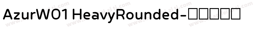 AzurW01 HeavyRounded字体转换